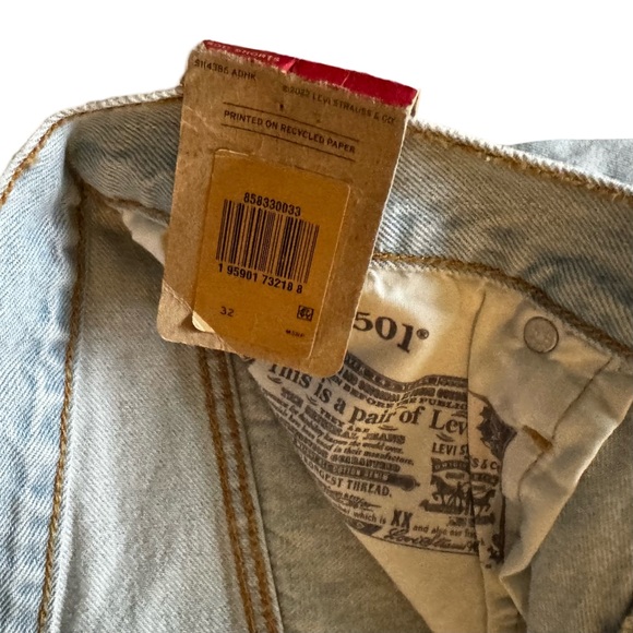 Levi’s 501 Jean Shorts Sz 32 - Picture 16 of 16